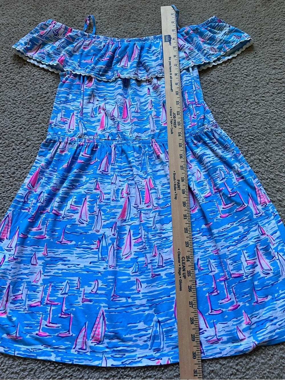 Lilly Pulitzer Girls Amaris Dress in Zanzibar Blue Boatylicious size 16